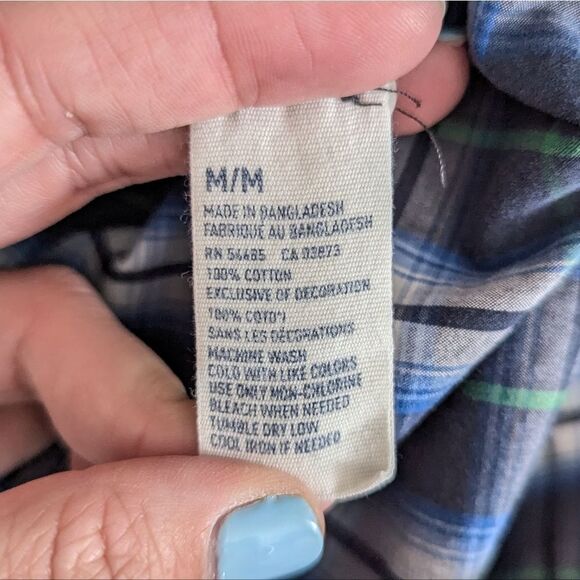 American Eagle Button Down Long Sleeve Shirt Size Medium Men's - Picture 6 of 6